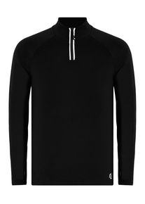 MOROTAI Herren Sweater "MOROTAI Herren MOROTAI Training Dry Half Zip Top", schwarz, Gr. L, 90% Polyester, 10% Elasthan, Sweatshirts