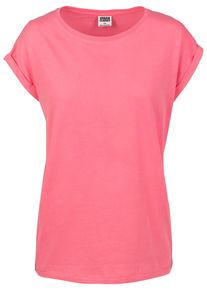 Urban Classics Herren Kurzarmshirt "Urban Classics Damen Ladies Extended Shoulder Tee", bunt, casual, Gr. XS, unifarben, 100% Baumwolle, Shirts