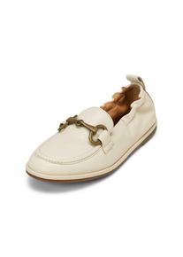 Marc O'Polo MARC O'POLO Damen Loafer "mit Trensen-Schnalle", Gr. 39, beige, Obermaterial: 100% Leder (Rind), unifarben, Schuhe