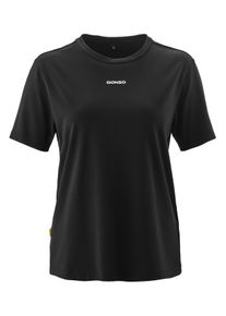 Gonso Damen Rundhalsshirt "Off‐Bike T-Shirt W", schwarz, Gr. 34, 45% Baumwolle, 45% Modal, 10% Elasthan, Shirts, Damen T-Shirt mit Logo, Off-Bike