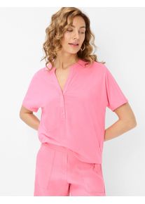 Brax Damen Kurzarmshirt "Style CAELEN", rot, Gr. 46, 47% Baumwolle, 47% Modal, 6% Elasthan, Shirts