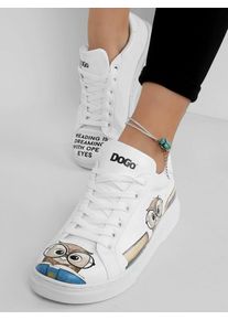 DOGO Damen Sneaker "Ace Sneakers The Wise Owl Damen Sneaker / Female", Gr. 40, weiß, Lederimitat, casual, Schuhe, Vegan