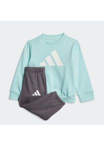 Kinder Trainingsanzug "I BL FT JOG 240", blau, sportlich, Gr. 86, adidas Sportswear, Obermaterial: 70% Baumwolle, 30% Polyester, Sportanzüge