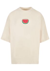 Merchcode Herren T-Shirt "Merchcode Herren Summer - Summertime Huge Tee", beige, casual, Gr. XXL, bedruckt, 100% Baumwolle, Shirts