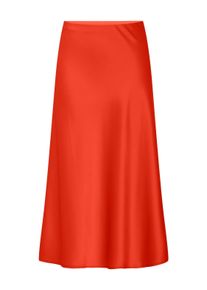 Y.A.S Damen Midirock "YASPELLA HW MIDI SKIRT S. NOOS", rot, modisch, Gr. S, unifarben, Web, Obermaterial: 97% Polyester, 3% Elasthan, Röcke