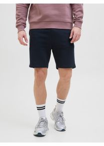Jack & Jones JACK & JONES Herren Sweatshorts "JPSTGORDON BEAU SWEAT SHORTS LNG", blau, modisch, Gr. S, unifarben, Web, Obermaterial: 80% Baumwolle, 20% Polyester,