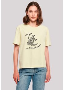 F4NT4STIC Damen T-Shirt "See You On The Next Wave", gelb, casual, Gr. L, Obermaterial: 100% Baumwolle, Shirts, Premium Qualität