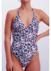 JOOP! JOOP Damen Badeanzug "FLEUR", pink, modisch, Gr. 42, Microfaser, Obermaterial: 83% Polyamid, 17% Elasthan, Badeanzüge, Flower-Print, wattierte Cups,