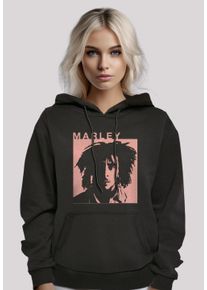 F4NT4STIC Damen Kapuzenpullover "Bob Marley Reggae Music by Rock Off", schwarz, casual, Gr. M, Obermaterial: 65% Baumwolle, 35% Polyester, Pullover,