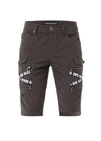 Cipo & Baxx CIPO & BAXX Herren Stoffhose "Capri-Shorts", grün, Gr. 42, unifarben, 80% Polyamid;12% Elasthan;8% Polyester, Hosen, mit zahlreichen Taschen