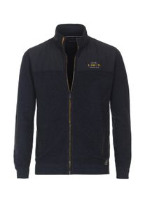 Casamoda Herren Strickjacke "Casamoda Strickjacke uni", blau, Gr. XL, 100% Baumwolle, Strickjacken