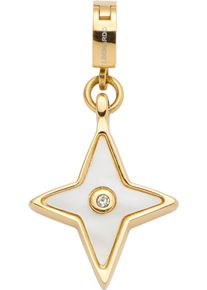 Leonardo Damen Charm-Einhänger "Anhänger Stina Clip & Mix, 024428", weiß, Edelstahl, Charms, mit Zirkonia (synth.) - mit Perlmutt