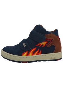 Lurchi Kinder Sneaker "Dino TEX", Gr. 25, blau, Veloursleder, sportlich, Schuhe, Klettboots mit TEX-Ausstattung, Größenschablone zum Download