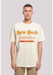 F4NT4STIC Herren T-Shirt "New York OVERSIZE TEE", beige, casual, Gr. XL, Obermaterial: 100% Baumwolle, Shirts, Print