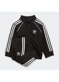 Kinder Trainingsanzug "ADICOLOR SST", schwarz-weiß, sportlich, Gr. 74, adidas originals, Obermaterial: 100% Polyester, Sportanzüge, Superstar