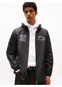 Tommy Jeans Herren Windbreaker "TJM WINDBRKR BOROUGHS JACKET", schwarz, casual, Gr. XXL, unifarben, Web, Obermaterial: 100% Polyester, Jacken, Mit