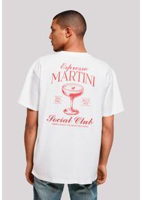F4NT4STIC Herren T-Shirt "Espresso Martini Social Club", weiß, casual, Gr. XL, Obermaterial: 100% Baumwolle, Shirts, Premium Qualität