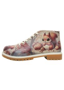 DOGO Damen Stiefel "Shortcut Boots These Are Ma Nuts Damen Stiefel / Female", Gr. 37, grau, Lederimitat, Schuhe, Vegan