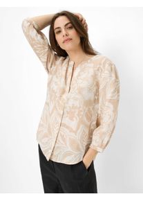 Brax Damen Klassische Bluse "Style VELIA", weiß, Gr. 38, 100% Leinen, Blusen