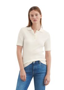 Marc O'Polo MARC O'POLO Damen Poloshirt "mit TENCEL Modal", weiß, casual, Gr. XXL, unifarben, Obermaterial: 61% Baumwolle, 36% Modal, 3% Elasthan, Shirts