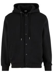 Urban Classics Herren Sweatjacke "Urban Classics Fluffy Fleece Hoodjacket", schwarz, Gr. S, unifarben, 70% Baumwolle, 30% Polyester, Sweatjacken