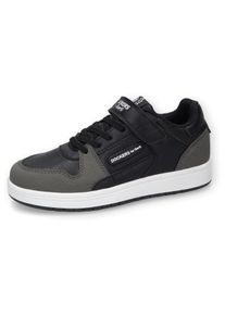 Kinder Sneaker, Dockers by Gerli, Gr. 31, schwarz, Lederimitat, Nubuklederimitat, sportlich, Schuhe, Slip-On Sneaker, Klettschuh, Freizeitschuh mit