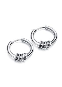 Firetti Damen Paar Creolen "Schmuck Geschenk Circles", Edelstahl, silber, Edelstahl, Ohrringe, Einhänger abnehmbar