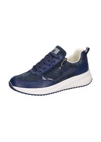 Waldläufer WALDLÄUFER Damen Plateausneaker "H-MARA", Gr. 5, blau, Leder, Textil, casual, Schuhe, Schnürschuh, Halbschuh, Freizeitsneaker in Komfortweite H