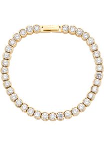 Leonardo Damen Armband "Cremona, 024336, 024337", Edelstahl, gold, Edelstahl, Armbänder, mit Zirkonia (synth.)