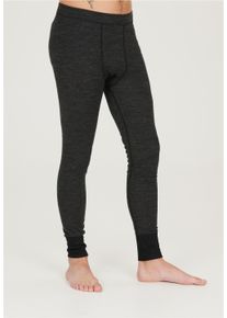 WHISTLER Herren Lange Unterhose "BRADLEY", Gr. 4XL, grau, 45% Wolle, 45% Polyester, 10% Elasthan, meliert, Unterhosen, mit hohem Merinowolle-Anteil