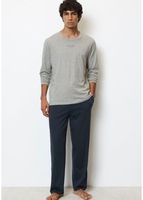 Marc O'Polo MARC O'POLO Herren Pyjama "Mix & Match Cotton", Gr. M, grau, Jersey, Obermaterial: 100% Baumwolle, unifarben, casual, Homewear-Sets, mit Markenlogo