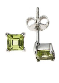 Jobo Damen Paar Ohrstecker "Ohrringe mit Peridot", Silber 925 (Sterlingsilber), silber, Silber 925 (Sterlingsilber), Ohrringe, 925 Silber