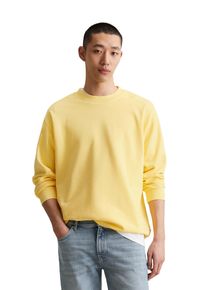 Marc O'Polo Herren Sweatshirt "mit Print auf Vorder- und Rückseite", gelb, Gr. L, MARC O'POLO DENIM, unifarben, Obermaterial: 100% Baumwolle, Sweatshirts