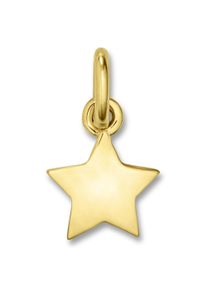 ONE ELEMENT Mädchen Ketten-Anhänger "Stern Anhänger aus 333 Gelbgold", Gelbgold 333-Gold, gold, Gelbgold 333, Gold, Schmuckanhänger, Damen Gold