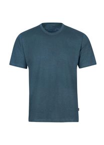 TRIGEMA Herren T-Shirt "TRIGEMA T-Shirt DELUXE Baumwolle", blau, Basic, Gr. M, 100% Baumwolle, Shirts