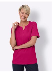 Classic Basics Damen Kurzarmshirt "Kurzarm-Shirt", pink, Gr. 38, unifarben, 100% Baumwolle, Shirts