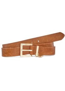 Lascana Damen Hüftgürtel "Hosengürtel", braun, Basic,casual,elegant,klassisch, Gr. 80, unifarben, Lederimitat, Gürtel, mit Schnalle und kleiner