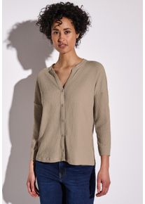 Street One Damen Cardigan, beige, casual, Gr. 40, unifarben, Stoff, 98% Polyester, 2% Elasthan, Strickjacken, mit Knopfleiste