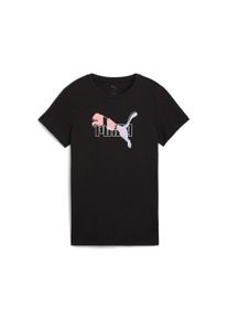 Puma Damen T-Shirt "ESS LOGO LAB TEE", schwarz, sportlich, Gr. L, bedruckt, Jersey, Obermaterial: 100% Baumwolle, Shirts