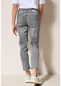 Cecil Damen Comfort-fit-Jeans, grau, casual, Gr. 27, unifarben, Jeans, 78% Baumwolle, 20% Polyester, 2% Elasthan, Jeans, 5-Pocket-Style