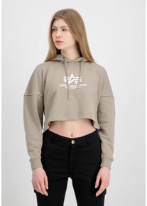 Damen Hoodie "Alpha Industries Women - Hoodies Basic Hoodie COS Women", beige, Gr. L, Alpha Industries, Obermaterial: 80% Baumwolle, 20% Polyester,