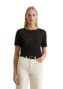 Marc O'Polo MARC O'POLO Damen Strickpullover "aus reinem Leinen", schwarz, casual, Gr. XXS, unifarben, Obermaterial: 100% Leinen, Pullover