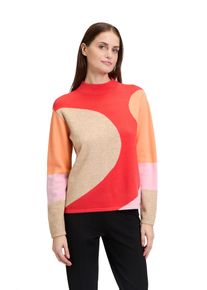 Betty Barclay Damen Strickpullover "Betty Barclay Strickpullover mit Intarsie", rot, modisch, Gr. 48, Strick, Obermaterial: 50% Viskose, 27%