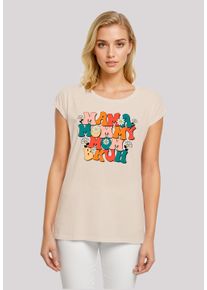 F4NT4STIC Damen T-Shirt "Mothers Day Floral Accent Mom", weiß, casual, Gr. XXL, Obermaterial: 100% Baumwolle, Shirts, Premium Qualität