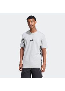 Herren T-Shirt "M 3S SJ T", grau, sportlich, Gr. XXXL, adidas Sportswear, Obermaterial: 100% Baumwolle, Shirts