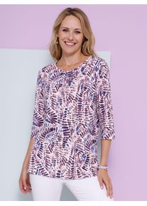 Classic Basics Damen Longshirt "Longshirt", rosa, Gr. 52, gemustert, mehrfarbig, bedruckt, 100% Baumwolle, Shirts