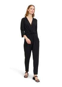 Betty Barclay Damen Overall "Betty Barclay Jumpsuit mit Eingrifftaschen", schwarz, feminin, Gr. 44, Jersey, Obermaterial: 94% Polyester, 6%