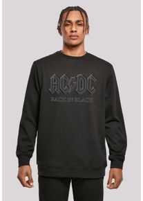 F4NT4STIC Herren Kapuzenpullover "ACDC Back in Black Rock Music Band", schwarz, casual, Gr. M, Obermaterial: 50% Baumwolle, 50% Polyester, Pullover,