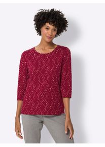 Classic Basics Damen 3/4-Arm-Shirt "Shirt", bunt, Gr. 56, gemustert, bedruckt, 100% Baumwolle, Shirts