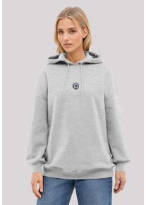 F4NT4STIC Damen Kapuzenpullover "Keeper Stickerei", grau, casual, Gr. XS, Obermaterial: 80% Baumwolle, 20% Polyester, Pullover, Premium Qualität
